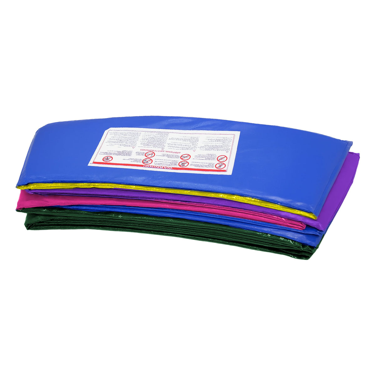 Kahuna 10ft Trampoline Pad and Net - Rainbow