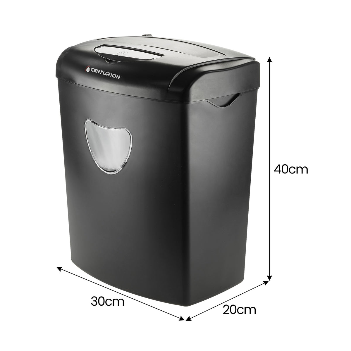 Centurion 21L Cross-Cut Office Shredder 10-Sheet Paper, CD & Credit Card Security