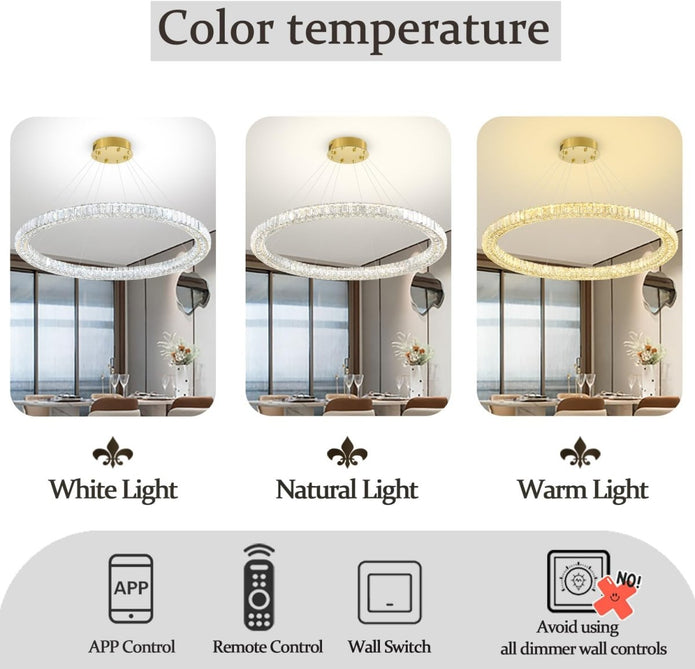 BAMDECOR C3313/1 Modern Crystal Chandeliers Lighting Fixtures - 675567