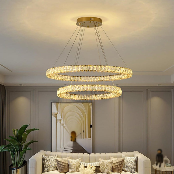 BAMDECOR C3313/2 Modern Crystal Chandeliers Lighting Fixtures - 688441