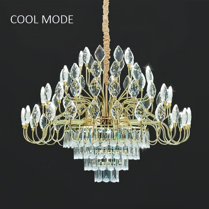 BAMDECOR C3347 Modern Luxury Crystal-leaf Chandelier LED Fashion - 662460
