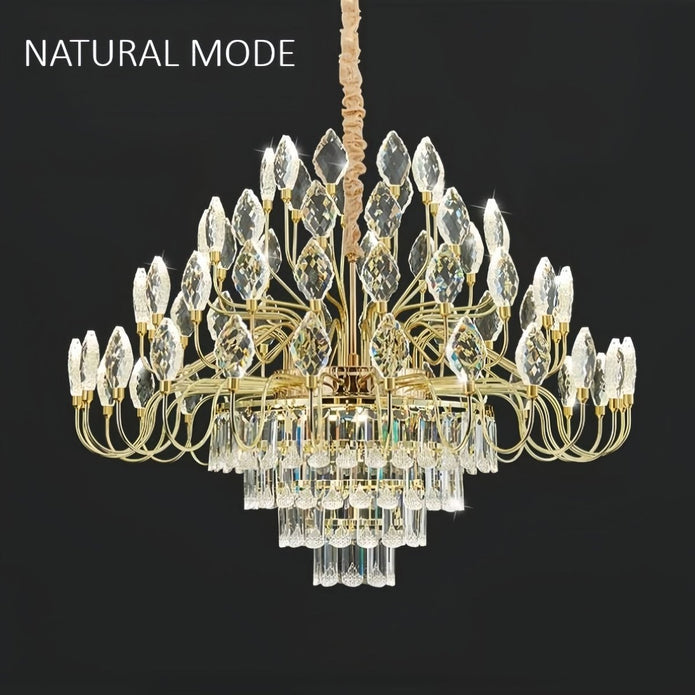 BAMDECOR C3347 Modern Luxury Crystal-leaf Chandelier LED Fashion - 662460
