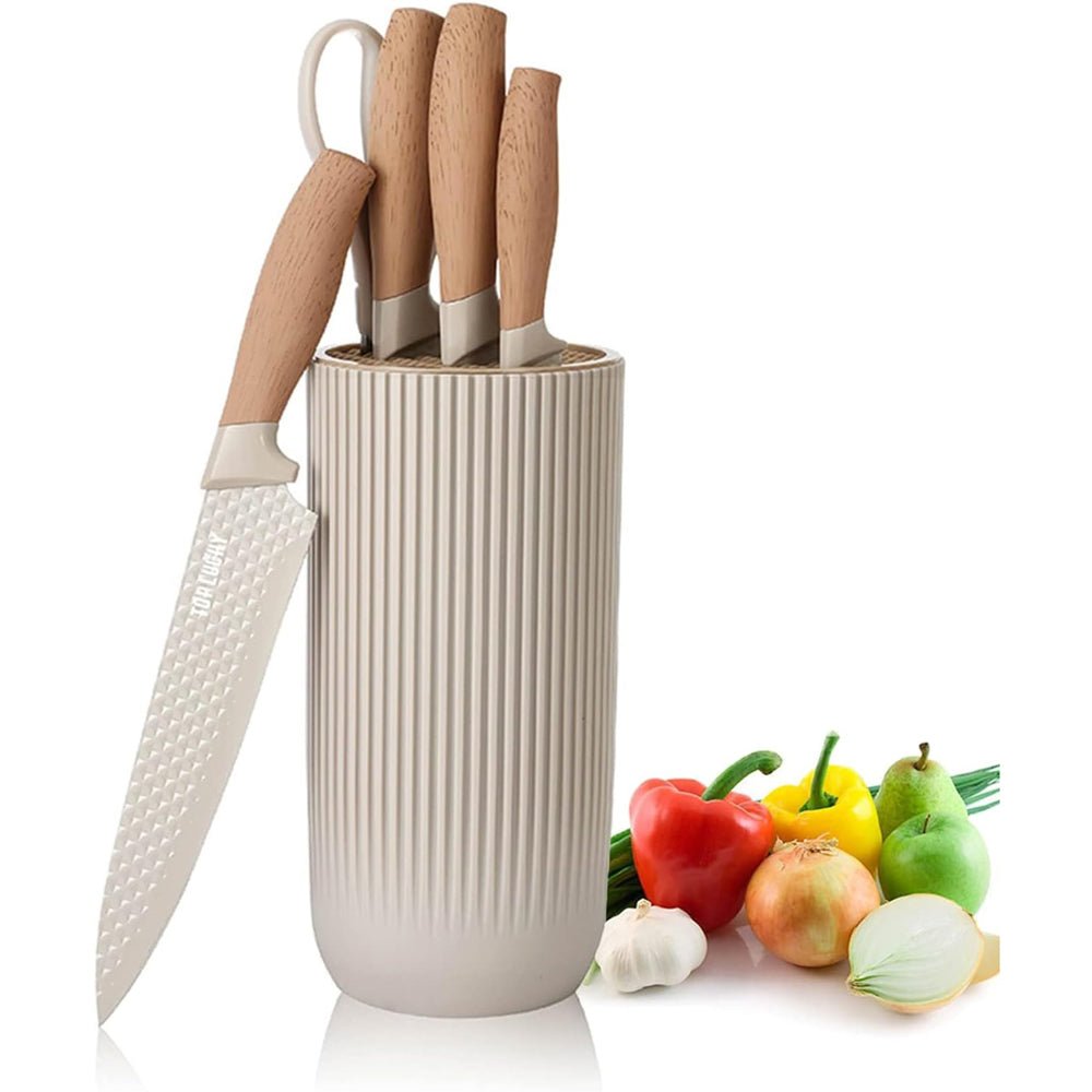 6-Piece Kitchen Knife Set Non-Stick Stainless Steel Blades - V255-KNIFE6PCS-K