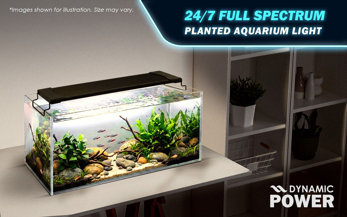 Dynamic Power Planted Aquarium LED Light Day Night Cycle Full Spectrum 12W 26cm