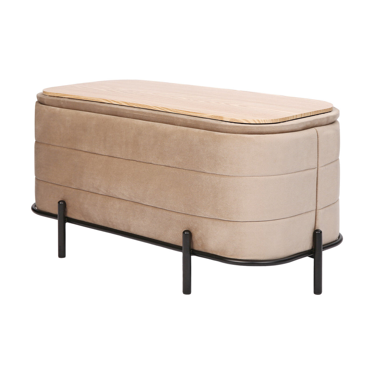 La Bella Coffee Table Storage Ottoman - Velvet - V274-FT-BL-241023KE-LBN