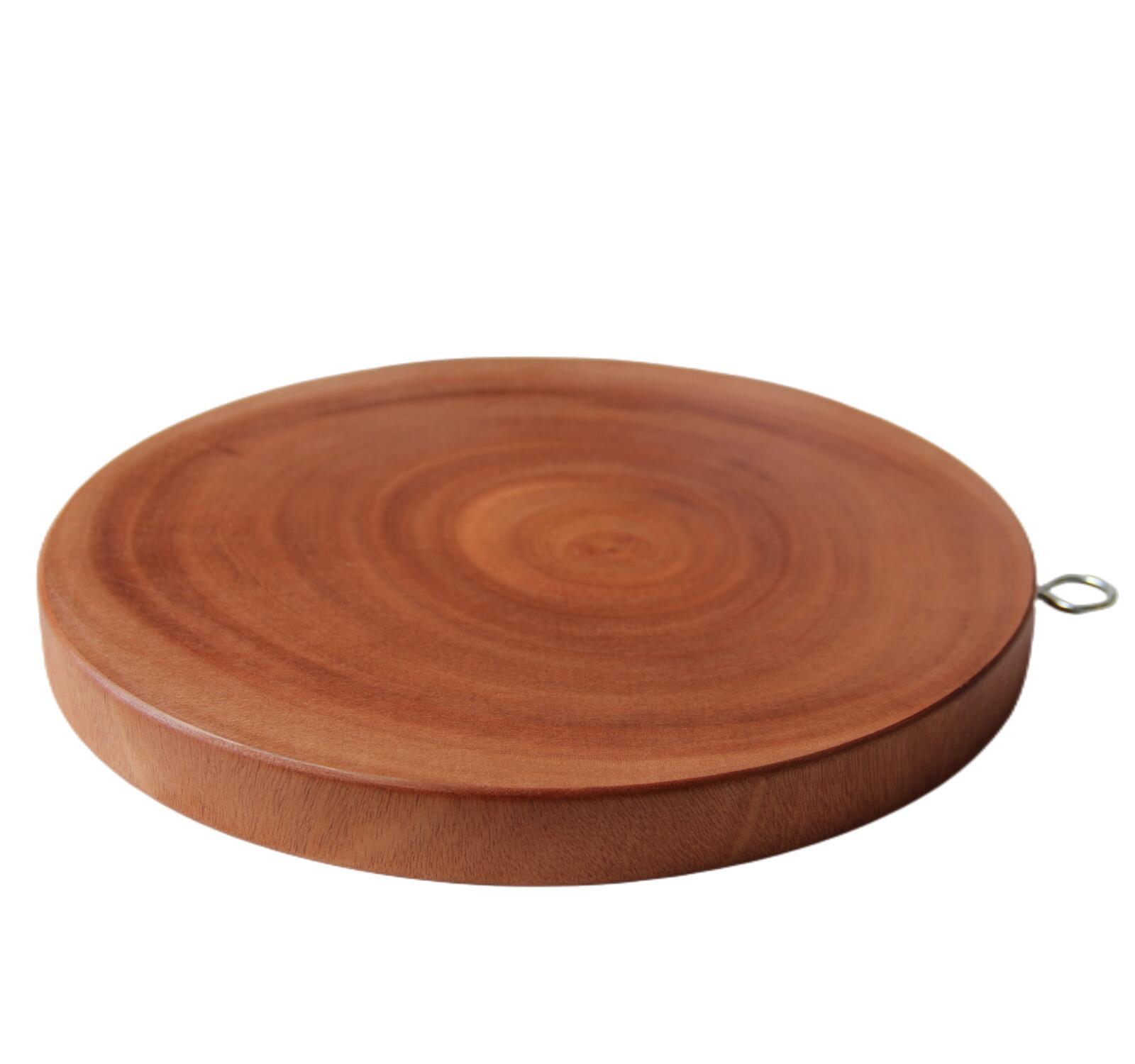 YES4HOMES 30cm Natural Hardwood Hygienic Kitchen Cutting Wooden Chopping Board Round