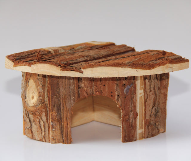 2xYes4pets Natural Wooden Hamster Pets Toys Play Small Birds House Garden Decor