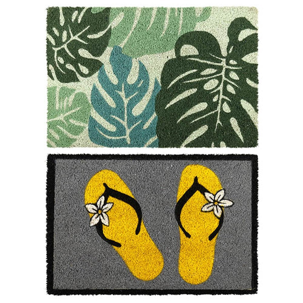 YES4HOMES 2 x Doormat for Front Door Entryway Cursive - V278-2-X-63996-DOOR-MAT