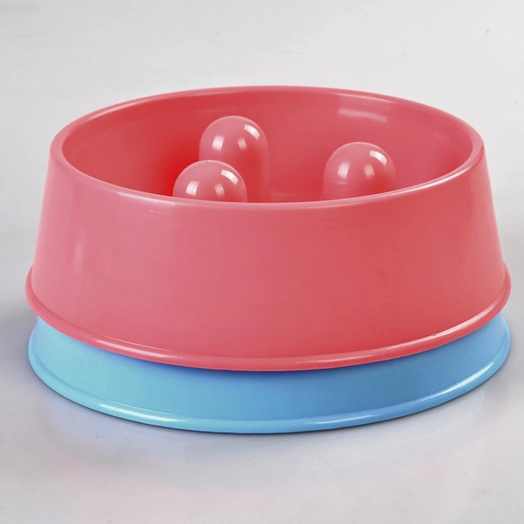 YES4PETS 2 x Medium Pet Anti Gulp Feeder Bowl Dog - slow food Interactive Dish