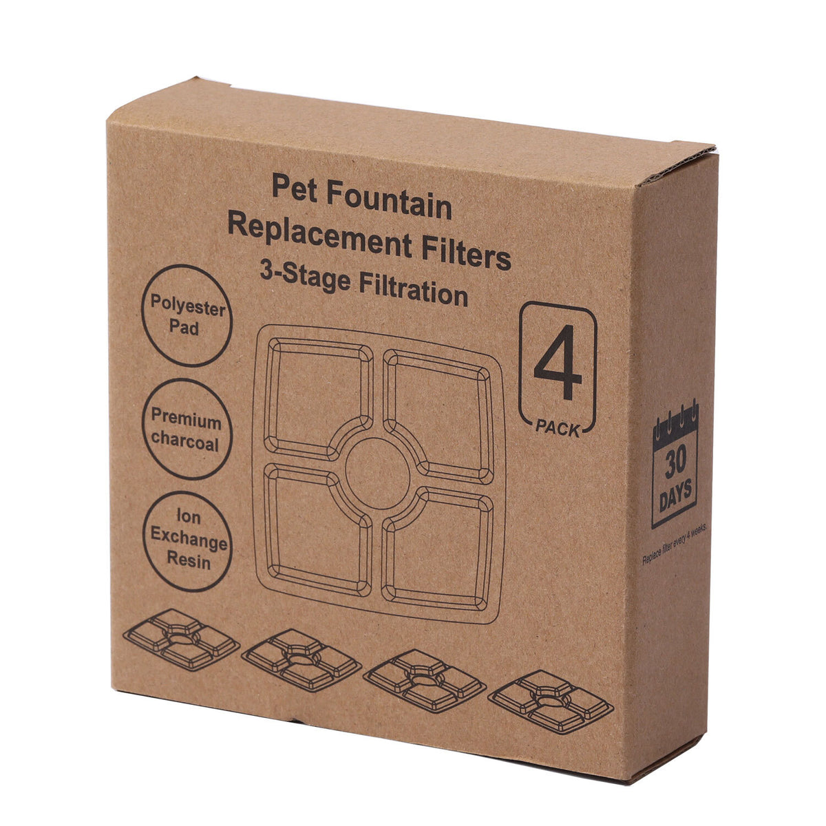 YES4PETS 8 x Pet Dog Cat Fountain Filter V278-2-X-CTN-PW-106-FILTERS