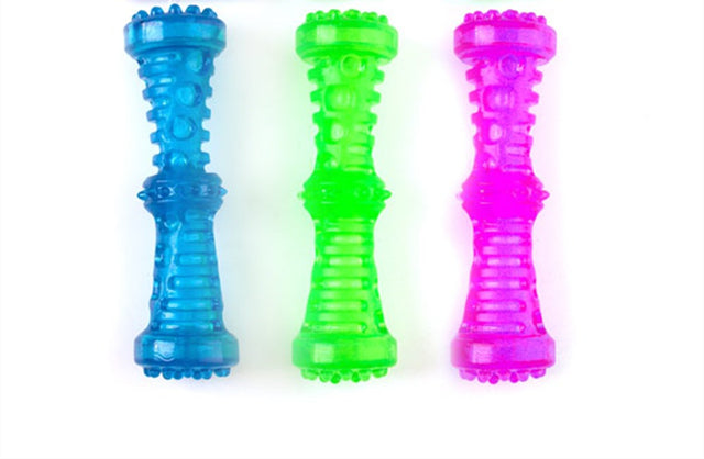 YES4PETS 3 Piece Assorted Colour Puppy Squeaky Toy Fetch St - -3-X-57995-DOG-TOY
