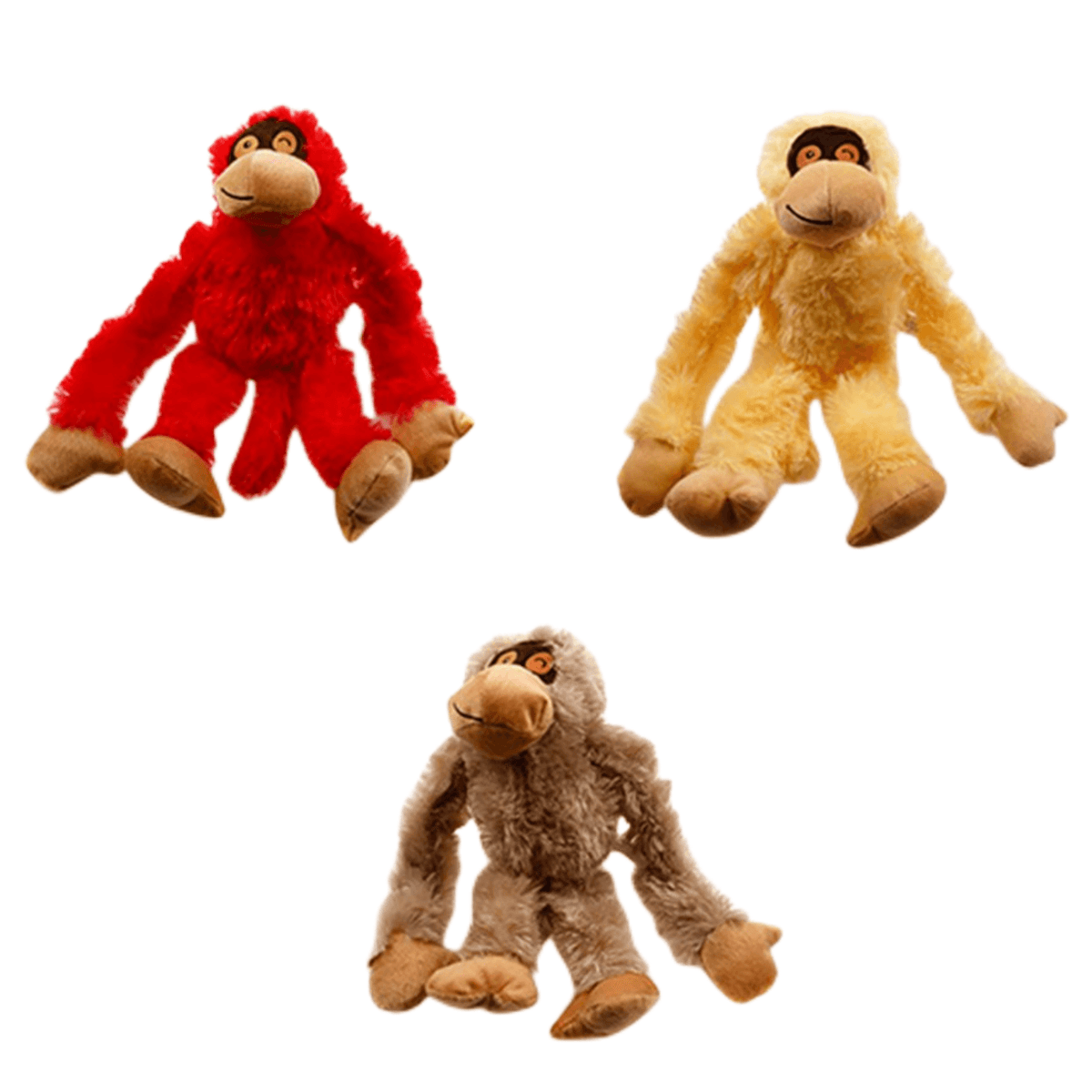 YES4PETS 3 x Pet Puppy Dog Toy Play Animal Plush - Squeaky 31 cm Toy