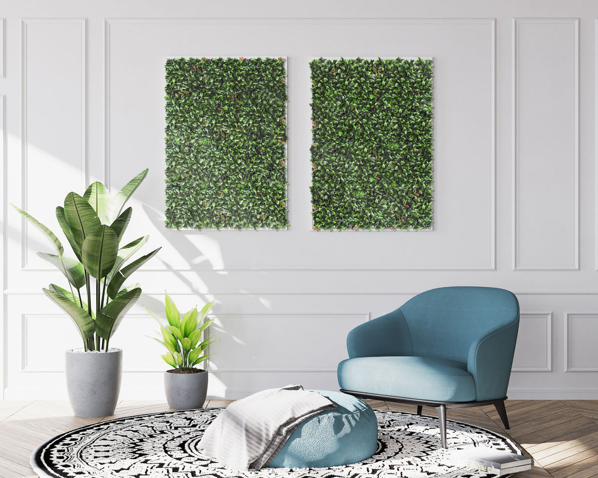 YES4HOMES 4 x Garden Vertical Wall Hanging Artificia - V278-4-X-CCGA008-PHOTINIA