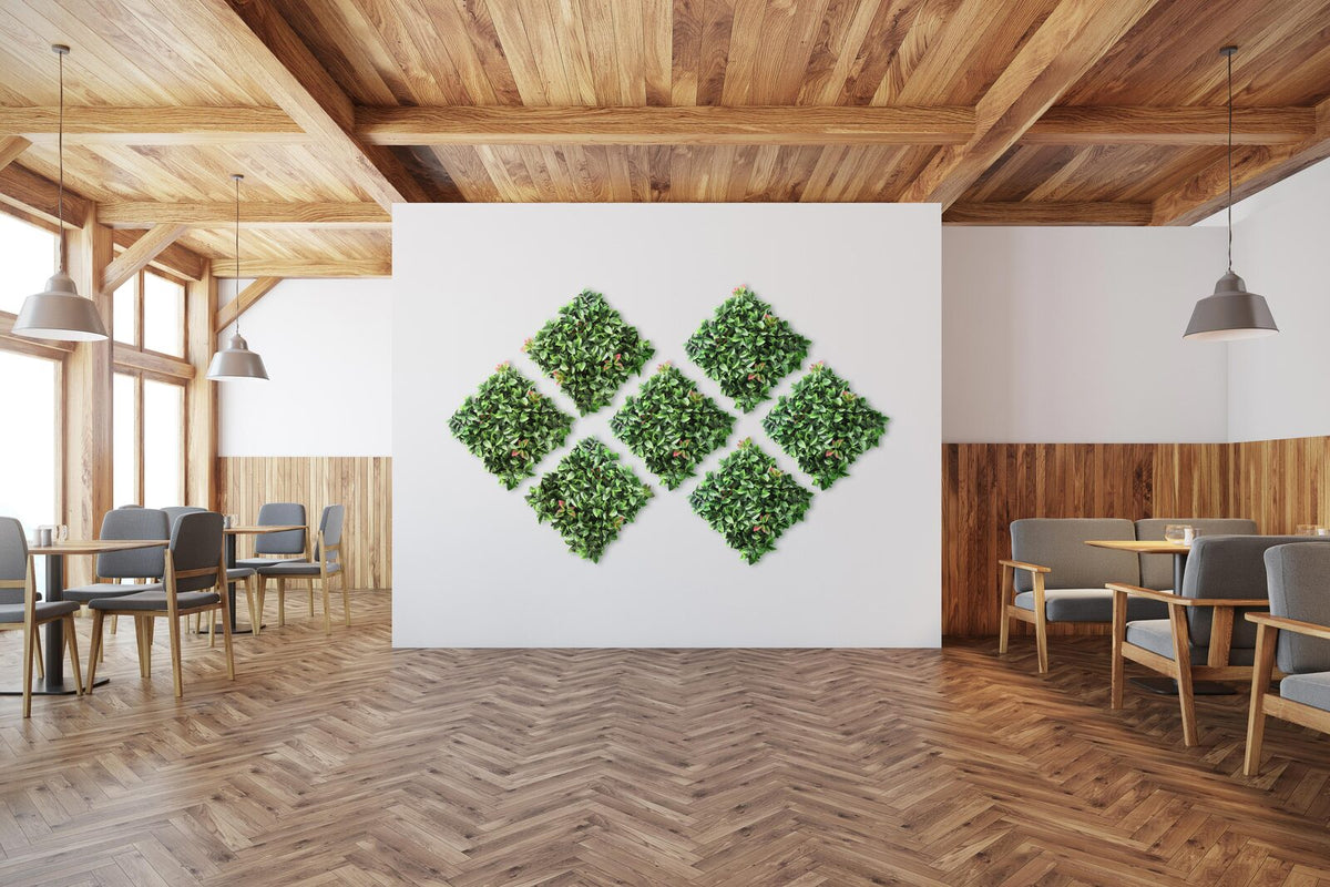 YES4HOMES 4 x Garden Vertical Wall Hanging Artificia - V278-4-X-CCGA008-PHOTINIA