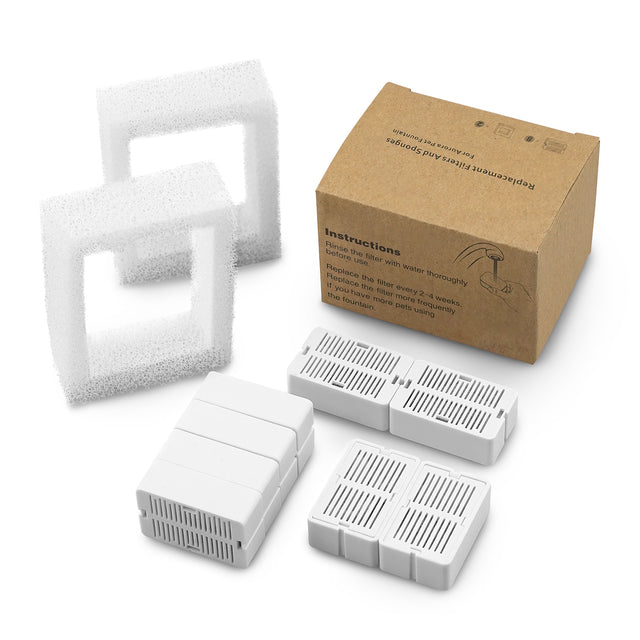 YES4PETS 32x Activated Carbon Pet Fountain Filters Compatible Dispenser