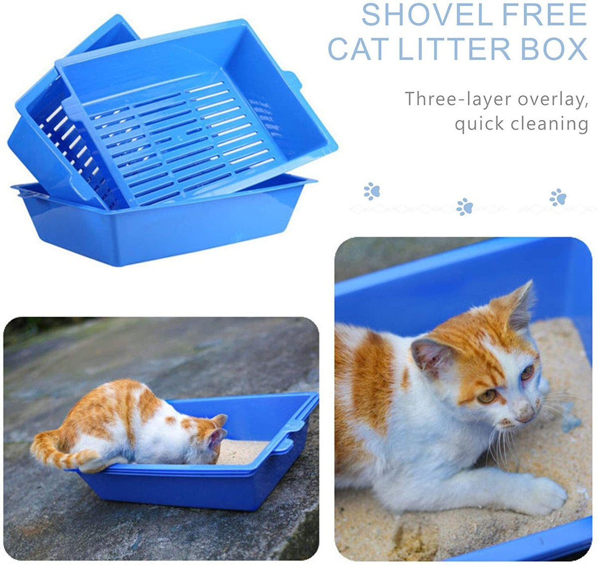 Lift and Sift Self Cleaning Kitty Litter Trays Cat Litter Tray Toil - V278-47170