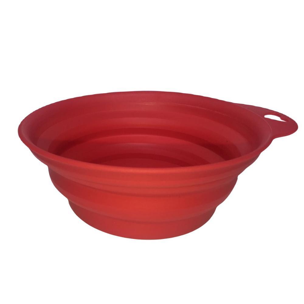 4 x Pet Portable Folding Bowl Dog Cat Food Feeding - Water Feeder Collapsable
