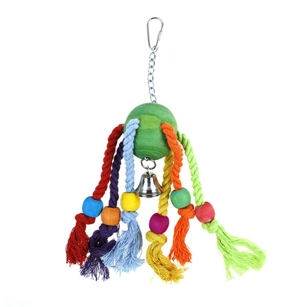 YES4PETS 3 x Wood Small Hanging Swing Bird Parrot Parakeet - Cockatiel Budgie