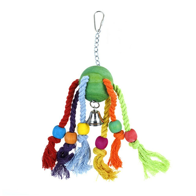 YES4PETS 3 x Wood Small Hanging Swing Bird Parrot Parakeet - Cockatiel Budgie