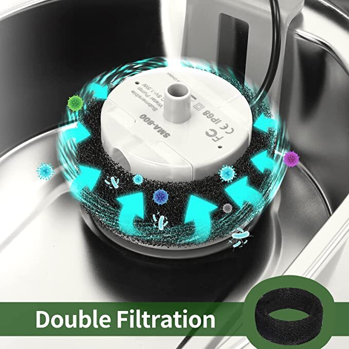 YES4PETS 24 x Pet Dog Cat Fountain Filter Replacement Activated - Carbon