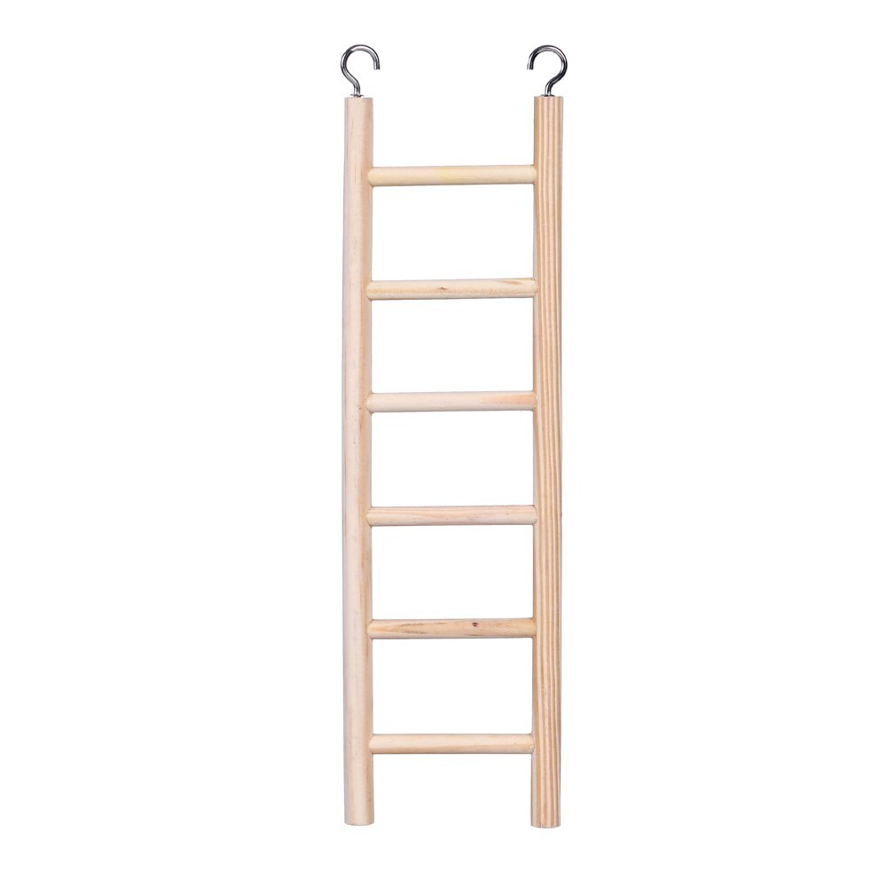 YES4PETS 4 x Small Wooden Ladder Bird Budgie Canary Hamster - Mouse Rats Cage