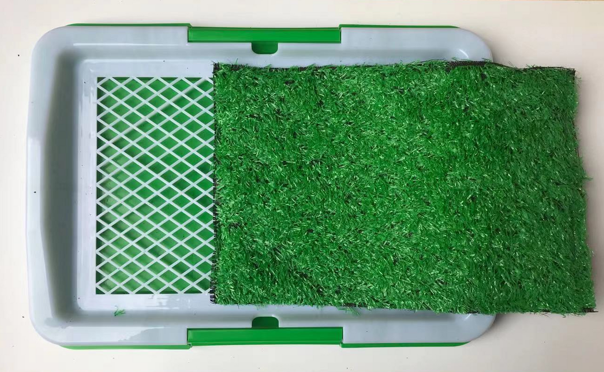 Small Portable Dog Potty Training Tray Pet Puppy Toilet Trays Loo Pad Mat 45x33 cm