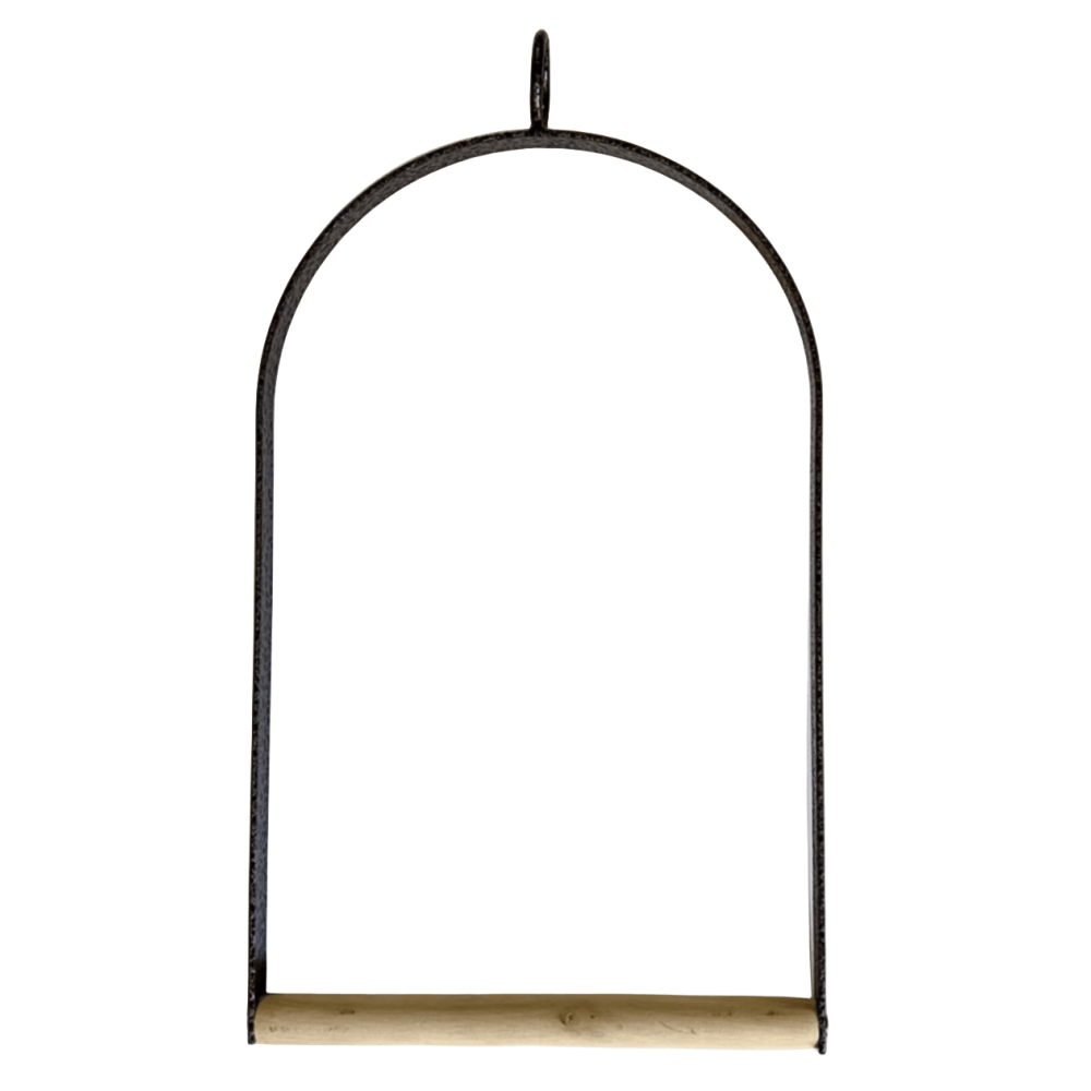 YES4PETS Bird Cage Jumbo Swing Metal Arch Frame Wood - V278-BIRD-SWING-SETS