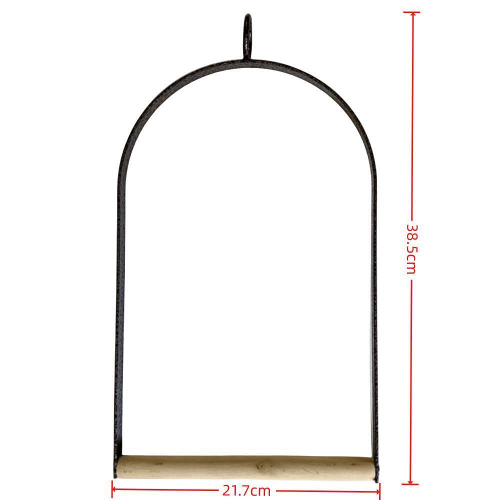 YES4PETS Bird Cage Jumbo Swing Metal Arch Frame Wood - V278-BIRD-SWING-SETS