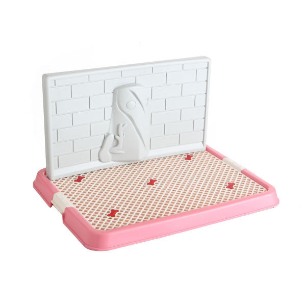YES4PETS Small Portable Dog Potty Training Tray - V278-BP130-S-POTTY-WALL-PINK