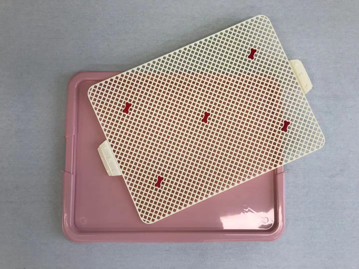 YES4PETS Large Portable Dog Potty Training Tray - V278-BP131-1-POTTY-L-PINK