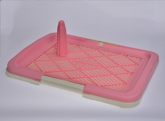 YES4PETS Medium Portable Dog Tray Pet Puppy Toilet Trays Loo Pad Mat Pink
