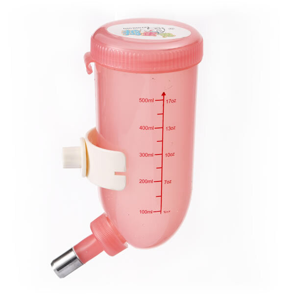 YES4PETS 500ml Hanging Water Bottle Dog Cat Hamster Rabbit Pink