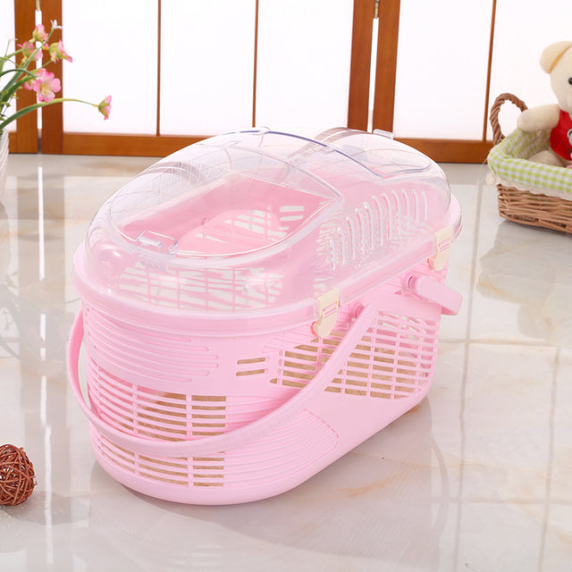 YES4PETS Small Dog Cat Crate Pet Rabbit Guinea Pig Ferret Carrier Cage Mat-Pink