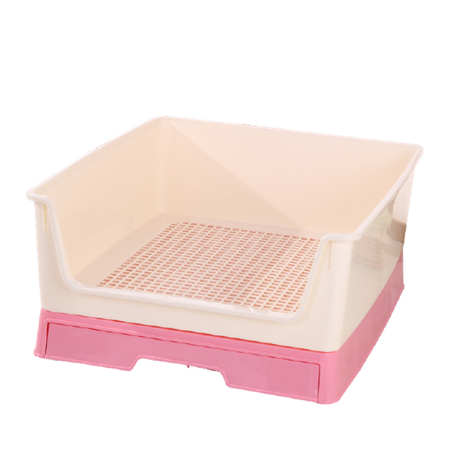 YES4PETS Medium Dog Potty Tray Pet Puppy Toilet Trays Loo Pad Mat Wall Pink
