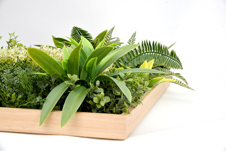 YES4HOMES 3D Green Artificial Plant Wall Panel UV Resistant 50x50CM - 865800