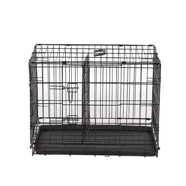 YES4PETS 24' Collapsible Metal Dog Rabbit Crate Puppy Cage Cat Carrier Divider