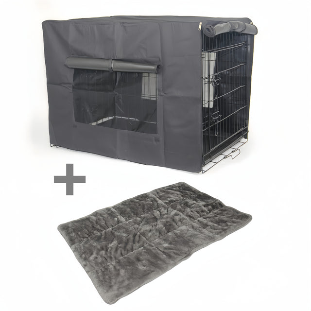 YES4PETS 30' Portable Foldable Cat Rabbit Collapsible Crate Pet Cage Cover Mat