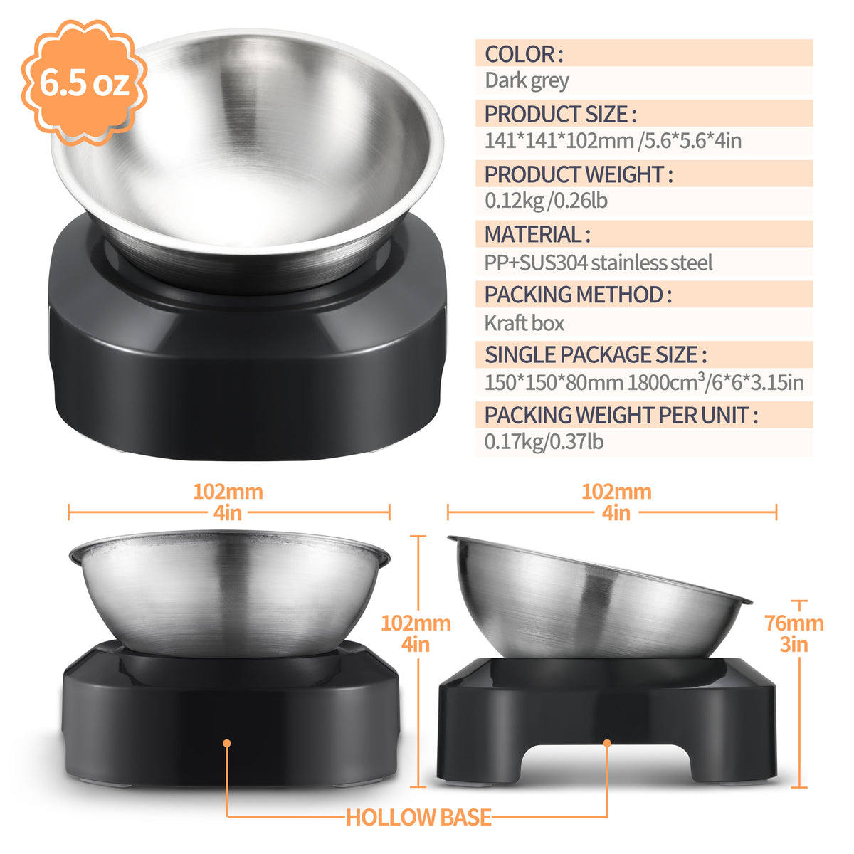 YES4PETS 2 x M Stainless Steel Pet Bowl Water Bowls - V278-F01S-PET-BOWL