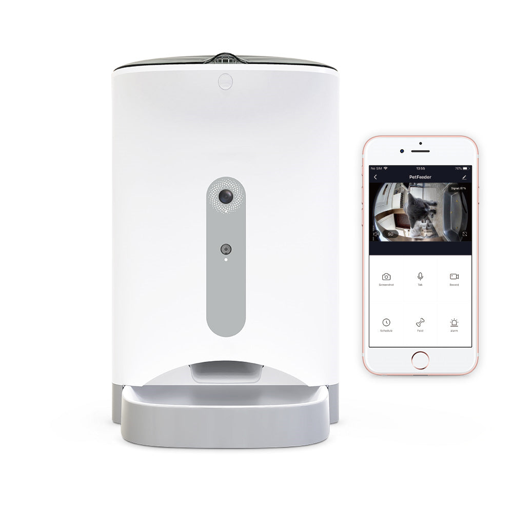 Smart Automatic Pet Dog Cat Rabbit Feeder Smartphone - V278-F1-C-PET-FOOD-FEEDER
