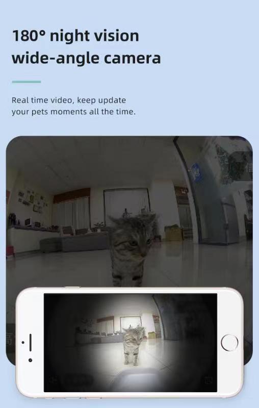 Smart Automatic Pet Dog Cat Rabbit Feeder Smartphone - V278-F1-C-PET-FOOD-FEEDER
