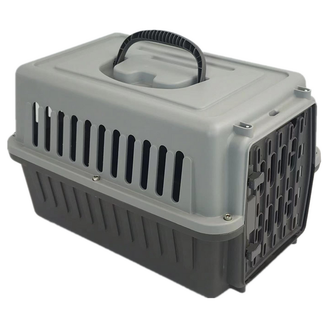 YES4PETS Small Dog Cat Crate Pet Guinea Pig Carrier Kitten Rabbit Cage-Grey