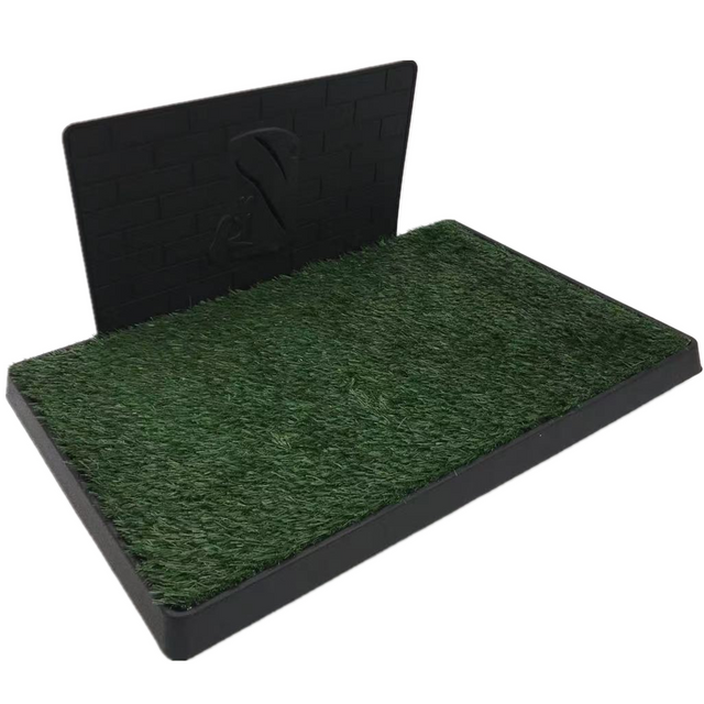 YES4PETS XL Indoor Dog Puppy Toilet Grass Potty Training Mat Loo P - WALL-3GRASS