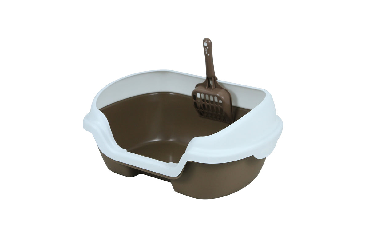 YES4PETS Small Portable Cat Kitten Rabbit Toilet Litter Bo - V278-MSP-0001-BROWN