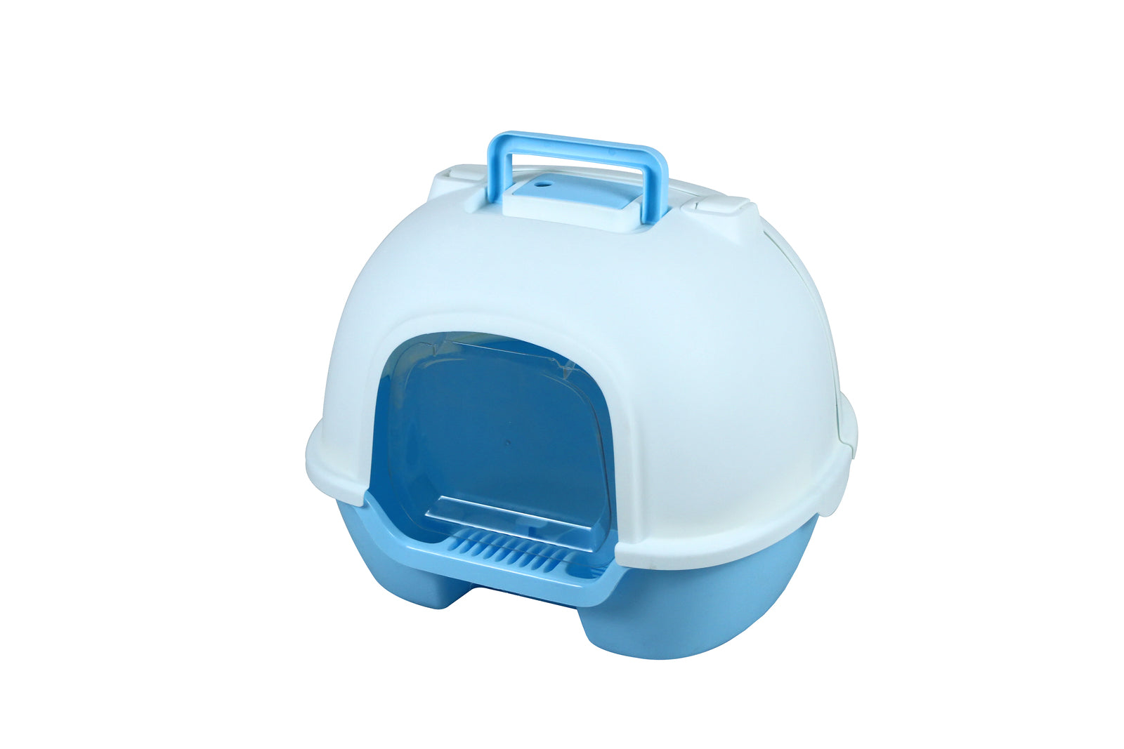 YES4PETS Portable Hooded Cat Toilet Litter Box Tray House - V278-MSP-0006-BLUE