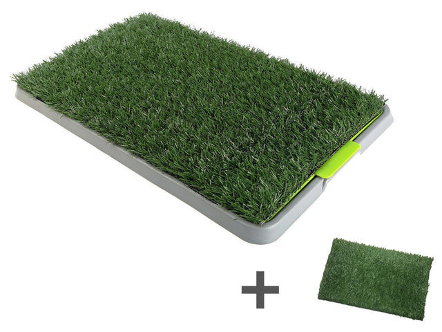 YES4PETS Indoor Dog Puppy Toilet Grass Potty Training Mat L - TY-HH202-2-X-GRASS