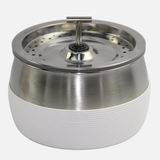 YES4PETS 3L Automatic Electric Cat Stainless Steel Feeder Bowl Dispenser White