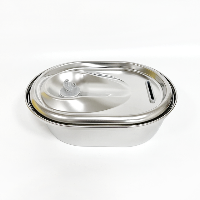 YES4PETS 2L Automatic Stainless Steel Pet Water Fountain Dog Cat