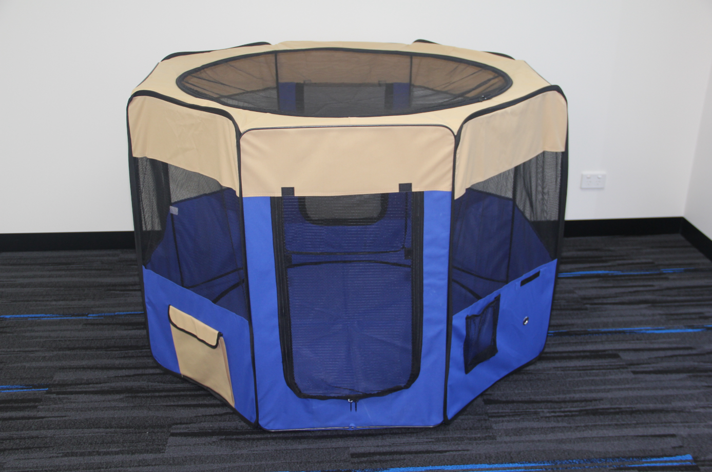 YES4PETS 98cm High Foldable XL Blue Dog Cat Cage - 967381
