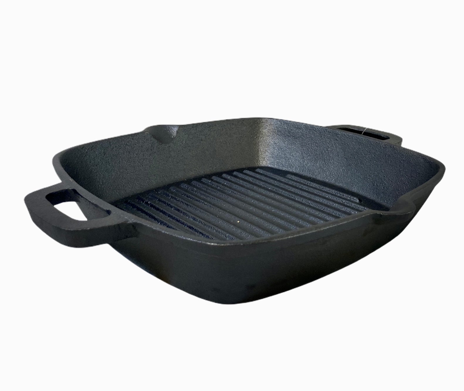 YES4HOMES 26 cm Barbecue Cast Iron Fry Grill Pan Pre-Seasoned - V278-UI3042