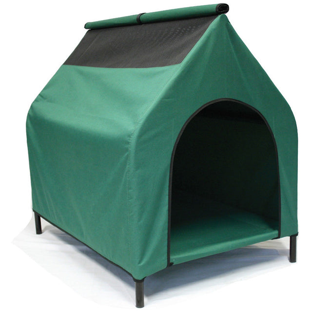 Green L Waterproof Portable Flea Mite Resistant Dog Kennel House Nest Indoor